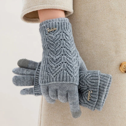 Hand Warmer Winter, Screen Touch Gloves, Hand and Arm Crochet, Faux Wool, Optional Finger Warmer Gloves