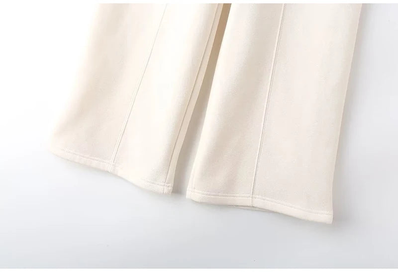 Warm 2 Piece Sweatsuits, Thick Fleece, Zipper Jacket, Batwing Sleeves, Clean Lines