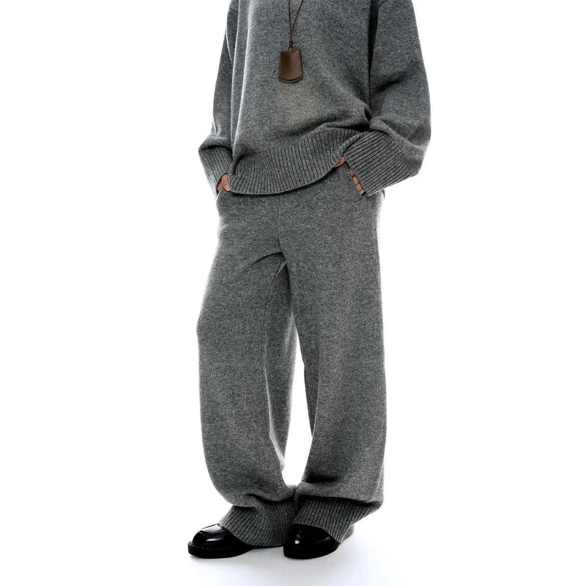 Sweater Suits, High Quality, 50% Wool Pullover With Knitted Pants