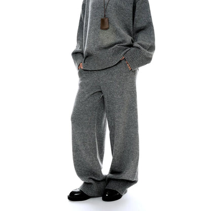 Sweater Suits, High Quality, 50% Wool Pullover With Knitted Pants