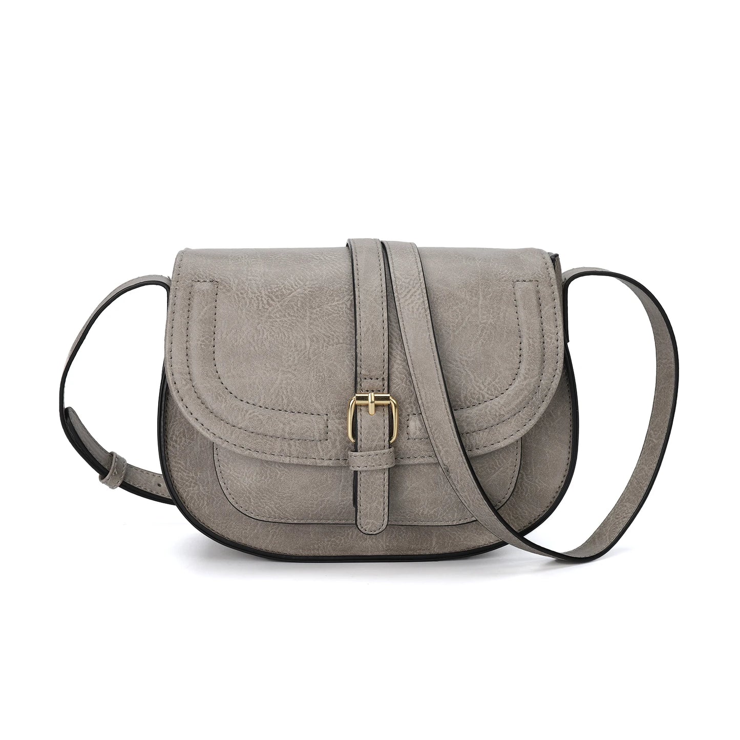 Boho Crossbody Bags, Saddle Shoulder Purse, Faux Leather Strap. In 7 Colors