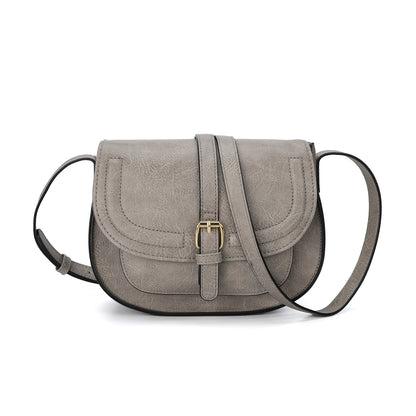 Boho Crossbody Bags, Saddle Shoulder Purse, Faux Leather Strap. In 7 Colors