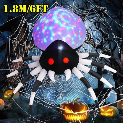 Halloween Inflatable Archway Built-in LED Light Pumpkin Prop Outdoor Decoration