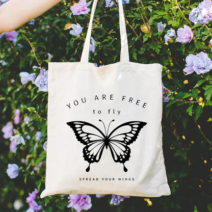 Canvas Book Themed Tote Bag Shoulder Bags. ALSO MAKES A GREAT GIFT BAG--WHY USE PAPER????