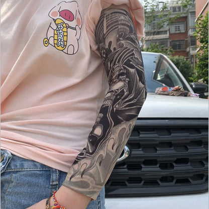 6 PCS Tattoo Sleeve for Men or Women Anti-Sunburn Sleeve Elastic Outdoor