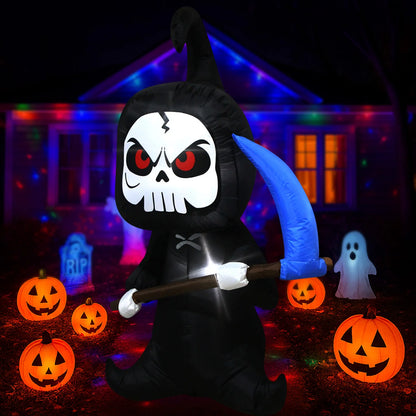 Choose from 9 Different Halloween Inflatables with Built-in LEDs.  Pumplins, Ghosts, and Ghouls