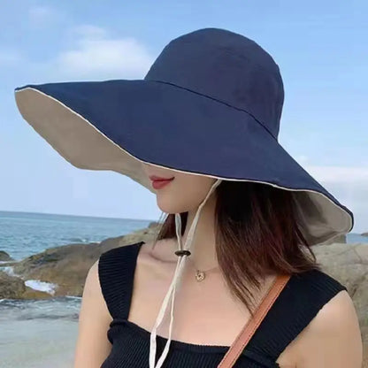1Pc Doublesided Largebrim Hat Perfect Sun Protection  Versatile