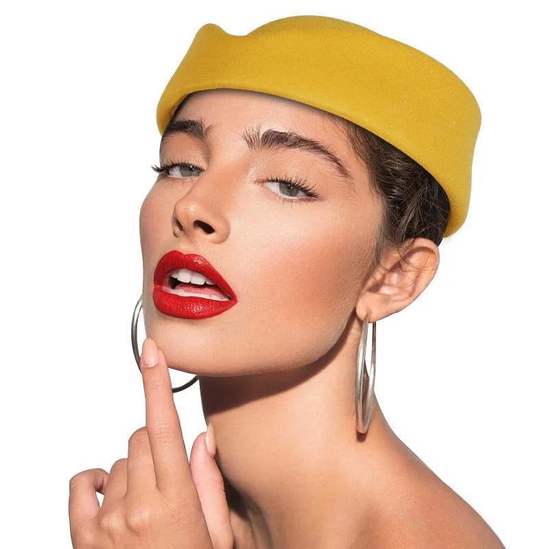 British Stewardess Beret, Exquisite Top Hat, Hepburn Style, High-end Beret,