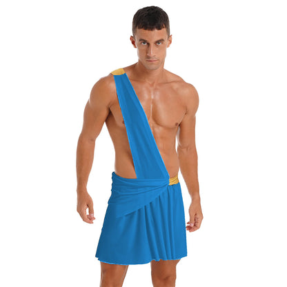 Adult Male Ancient Greco-Roman Warrior Gladiator Costume Halloween