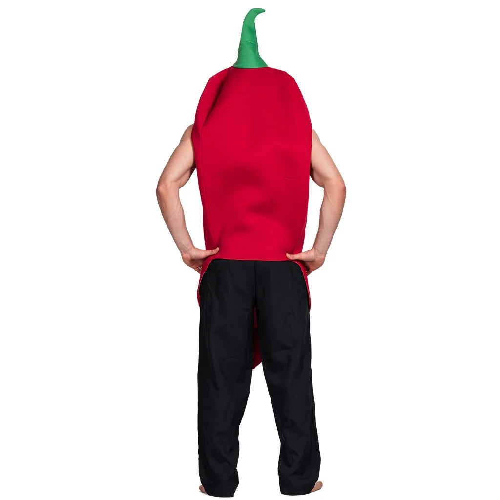 Halloween Funny Cosplay Fruit and Vegetable Costumes, also including grapes, hot pepper, tomato, avocado, and peas!