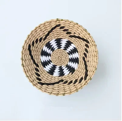 Boho Hand Woven Wall Basket Hanging, Decorative, Rustic, and unique in any room