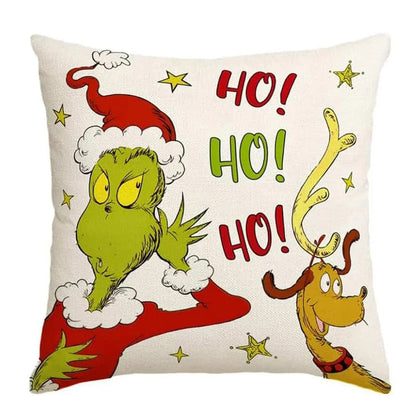 Merry Christmas Throw Pillow Cover, 18 × 18 Inch, Cover Only