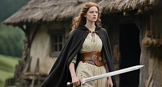 Medieval Hooded Linen Cloak, Renaissance Cape With Hood - Cloak Only in Various Colors
