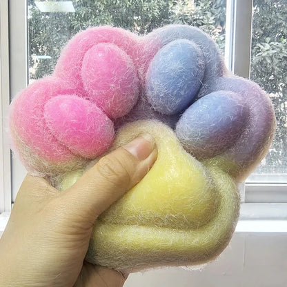 Giant Cat Paw Squishies Ultra Soft Taba in 4 colors, Large 5 in by 5 in and 1 inch tall