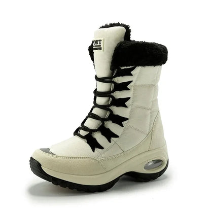 Thicken non-slip warm snow boots, large sizes, cold-resistant, high-top cotton lining