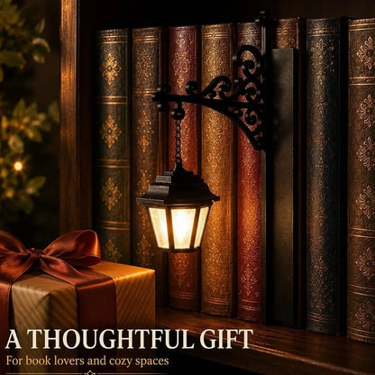5 designs of Retro Bookshelf Lighting, Wall Mounted Reading Lamp, LED Night Light for Studious Ornamentation (Some Halloween, Some Not)
