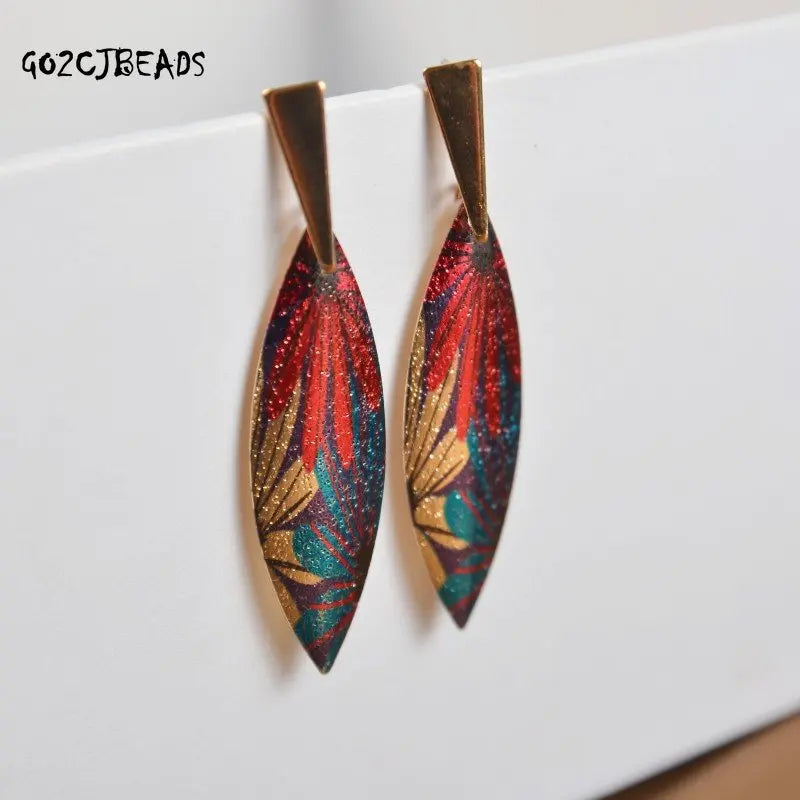 Bohemian Alloy Earrings Metal Tassel Ethnic Style Earrings