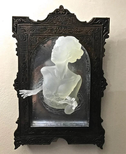 Glowing Gothic Resin Devil's Hand Wall Decoration: Also Ghosts in The Mirror