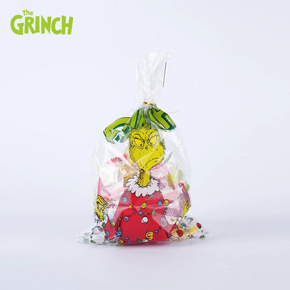 Grinch Christmas Gift Bags, Paper and Transparent, with Handles