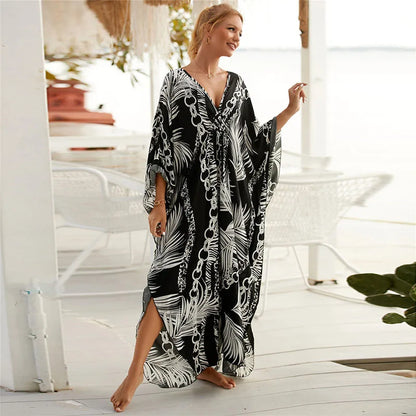 Women's Plus Size V-Neck Batwing Caftan Cover-Up Loungewear 30 Designs

Designs