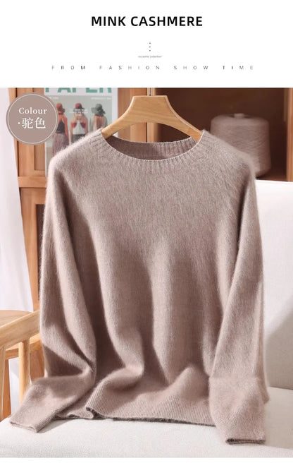 Basic Soft Knit Pullover Sweater, Round Neck, Long Sleeve, 12 colors with some sizes to 3XL