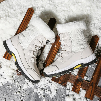 Anti-Slip Snow Boots, Warm and Thick with Fleece Lining, Suitable for Winter Snow