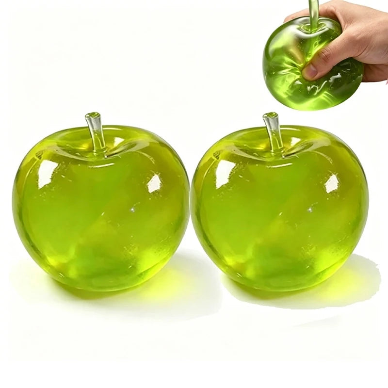 Squishy Apple Fidget Toy, Stress Relief, Anti-Anxiety Fruit, Stretchy Slow Rising