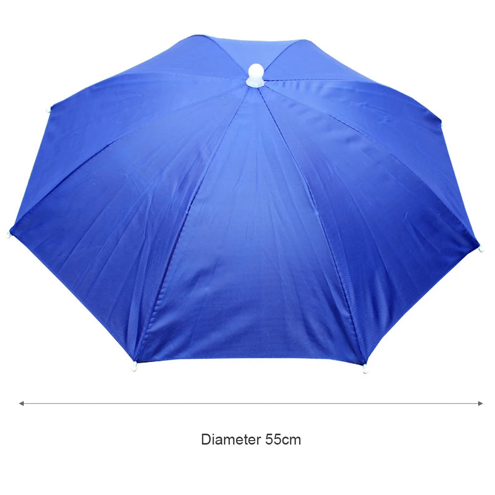 Portable Rain/UV Blocker for ballgames, fishing, and rain. Umbrella Hat