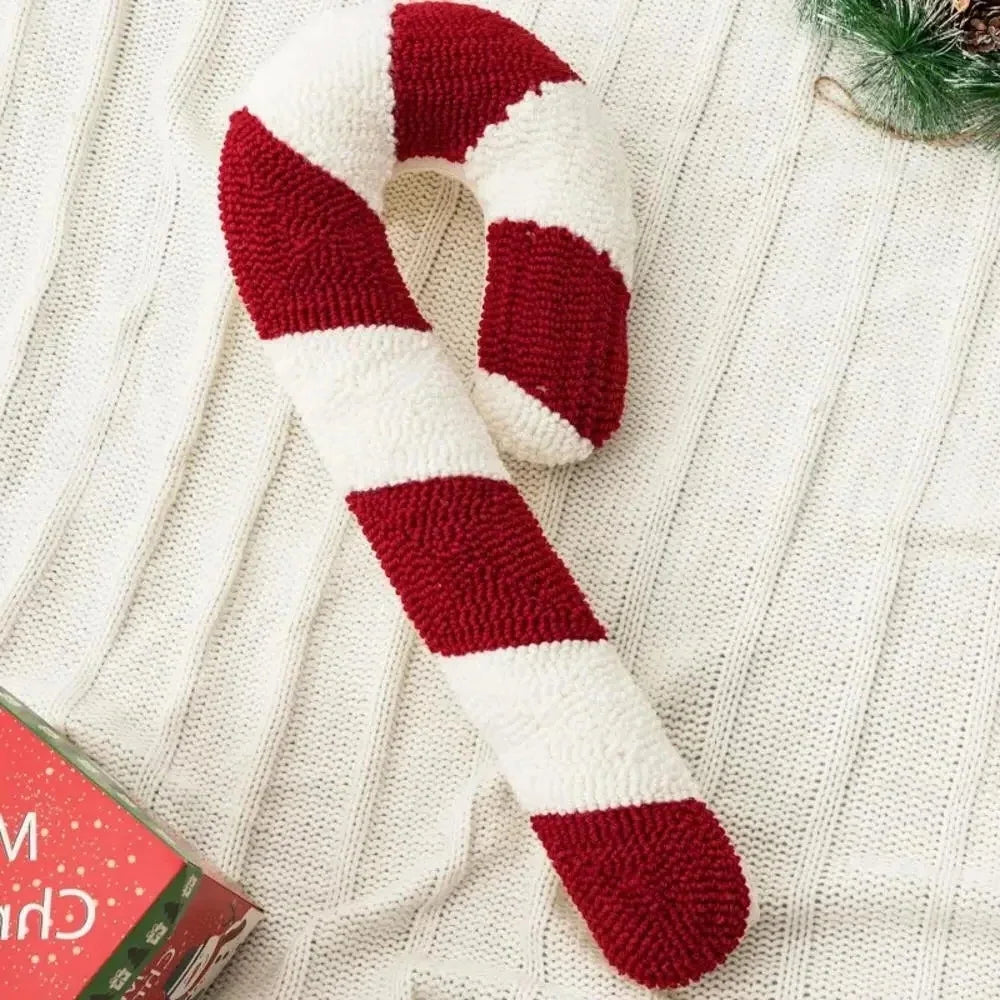 Christmas Candy Cane or Peppermint Shaped Soft Throw Pillows