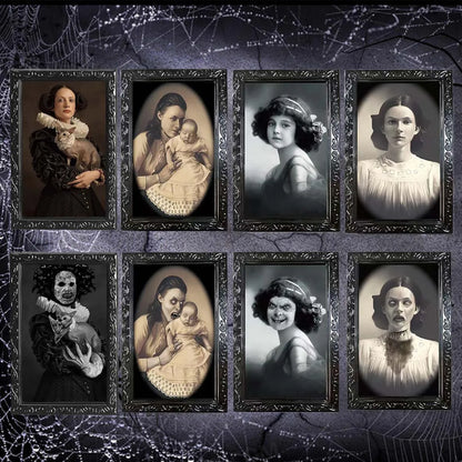 9 Different 3D Changing Portrait Faces