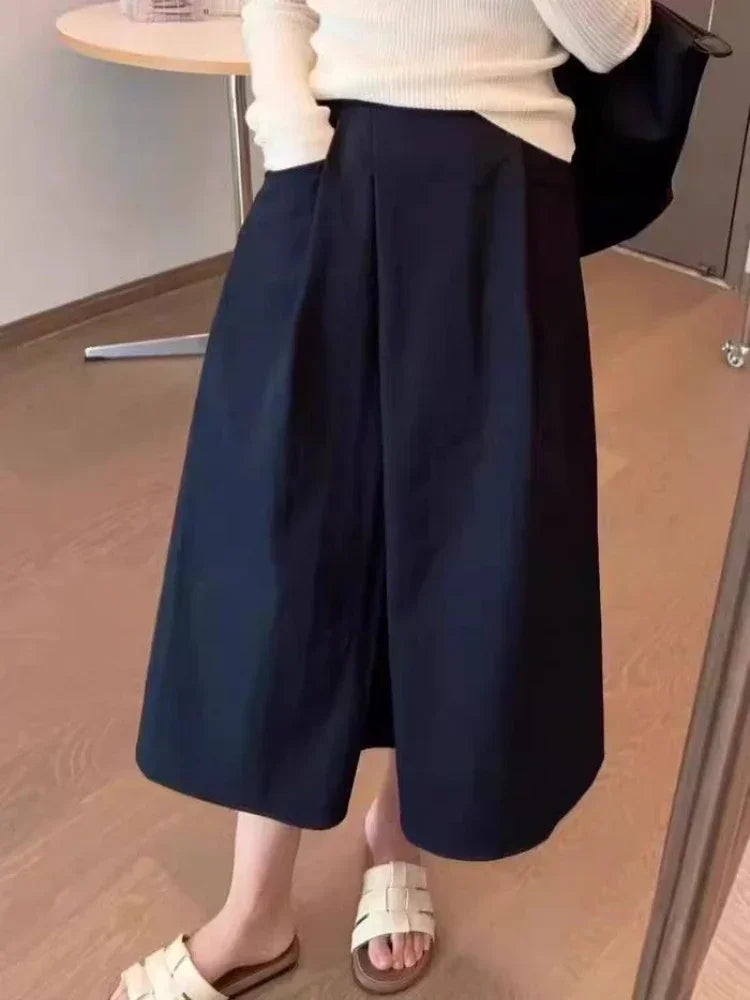 Sizes to 4XL Mid-Length, Pants with a wrap-around front with Pocket