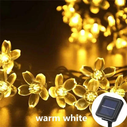 Frosted Globe Solar String Lights 100 LED IP65 Outdoor Fairy Lights