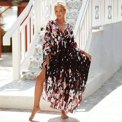 Women's Plus Size V-Neck Batwing Caftan Cover-Up Loungewear 30 Designs

Designs