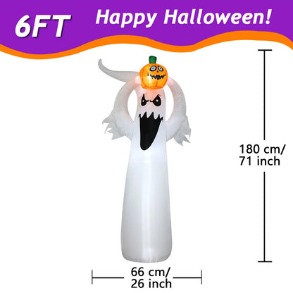 Choose from 9 Different Halloween Inflatables with Built-in LEDs.  Pumplins, Ghosts, and Ghouls