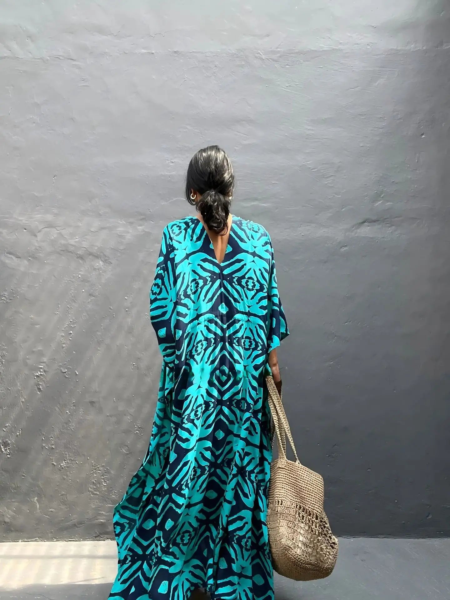 V-Neck Caftan Dresses Swimsuit Cover-Up Lounge Dresses