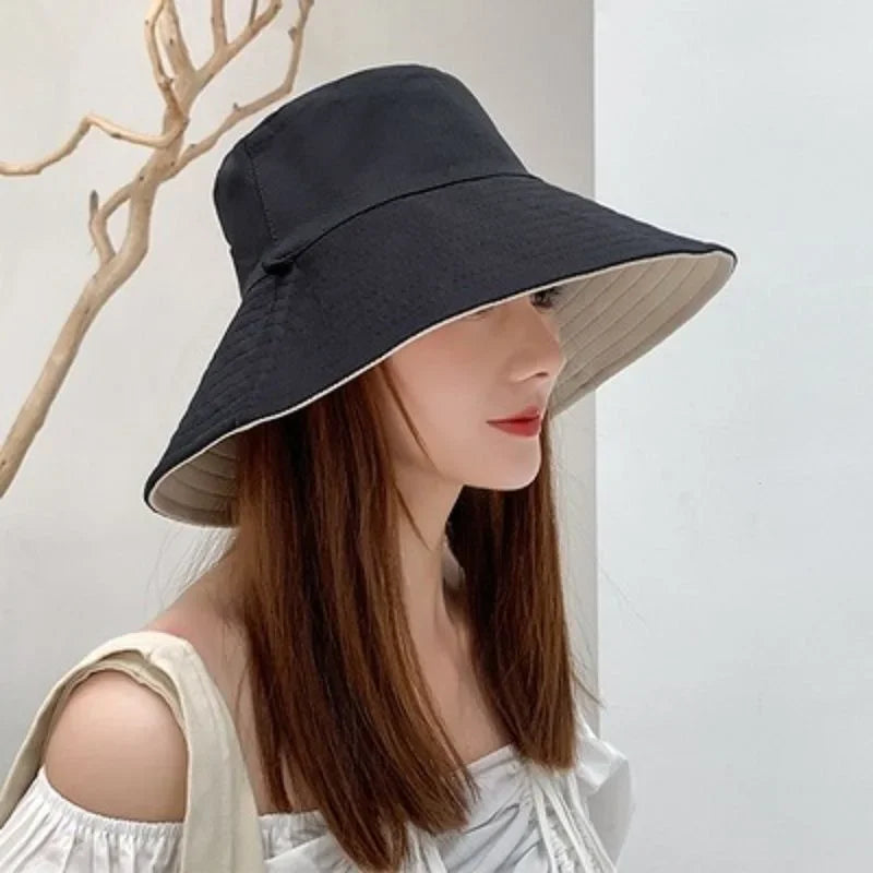 Reversible Bucket Hats, Several colors and designs, Large Brim for UV Sun Protection