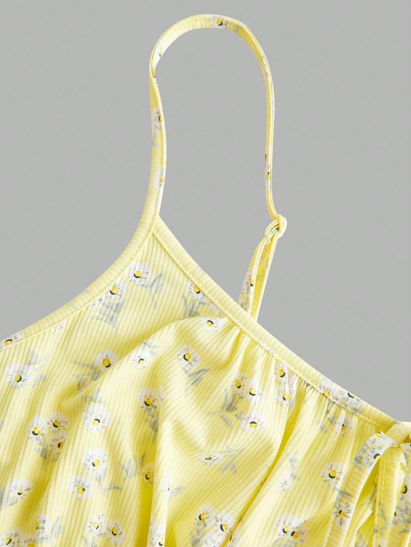 Floral sleeveless thin strap camisole dress--Extra Small to Large Sizes