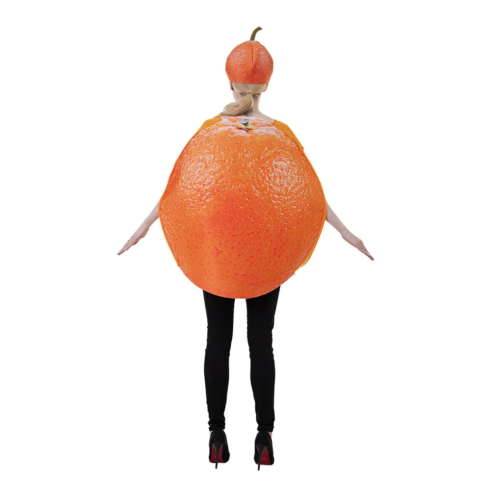Halloween Funny Cosplay Fruit and Vegetable Costumes, also including grapes, hot pepper, tomato, avocado, and peas!