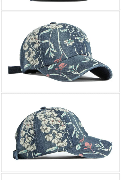 35 Designs of Boho Washed Denim Baseball Caps