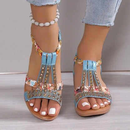 Bohemian Wedge Sandals---come in 6 Colors