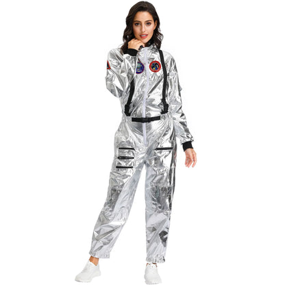 Adult and Children Astronaut Costumes, Couples Spaceman Cosplay Space Suit, Halloween Family Party Dress Up