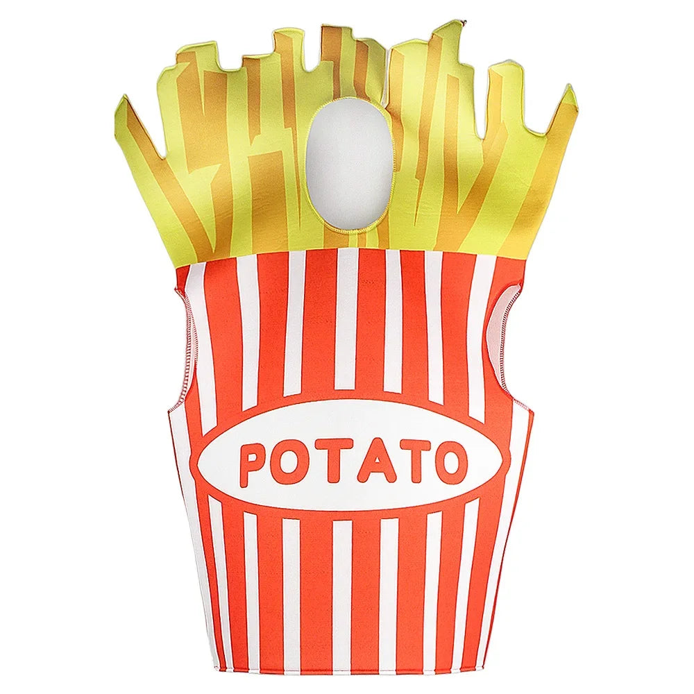Funny Food Cosplay Halloween Costumes: Pizza, Burger, French Fries, Hot Dog