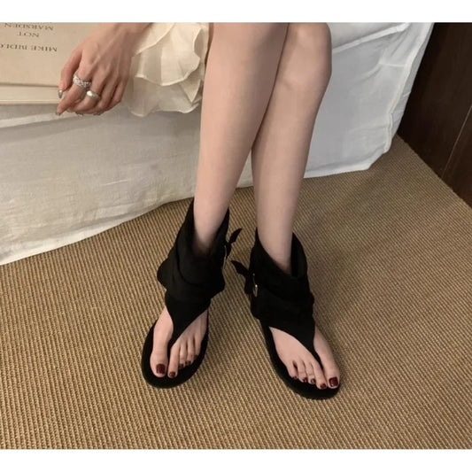 Between-the-Toe Short Sandal boots,