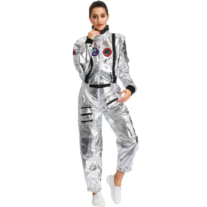 Adult and Children Astronaut Costumes, Couples Spaceman Cosplay Space Suit, Halloween Family Party Dress Up