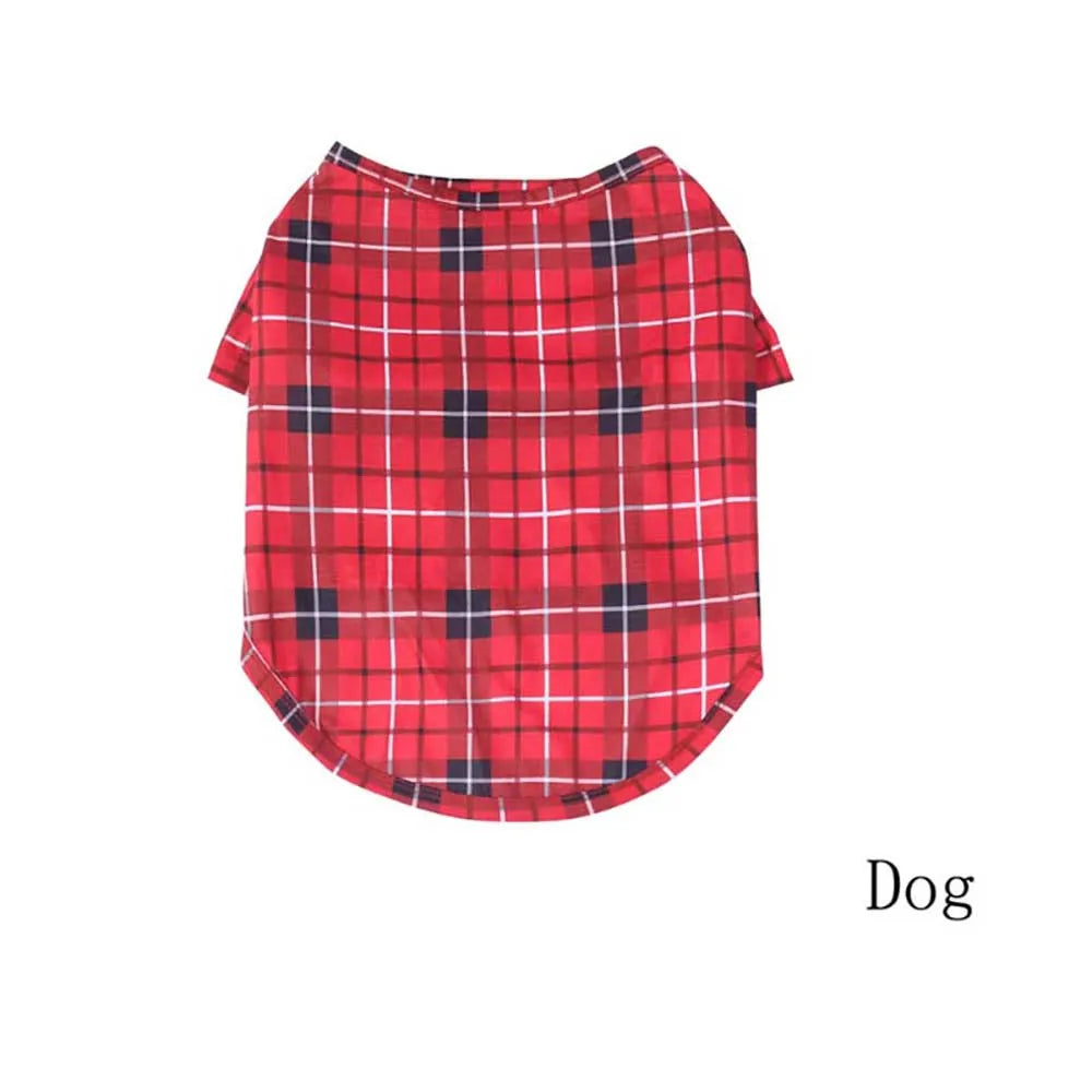 Family Christmas Pajamas Matching Sets Adult And Kids Red Plaid Button Shirts Tops+Pants Baby Romper Dog Pajamas too!!
