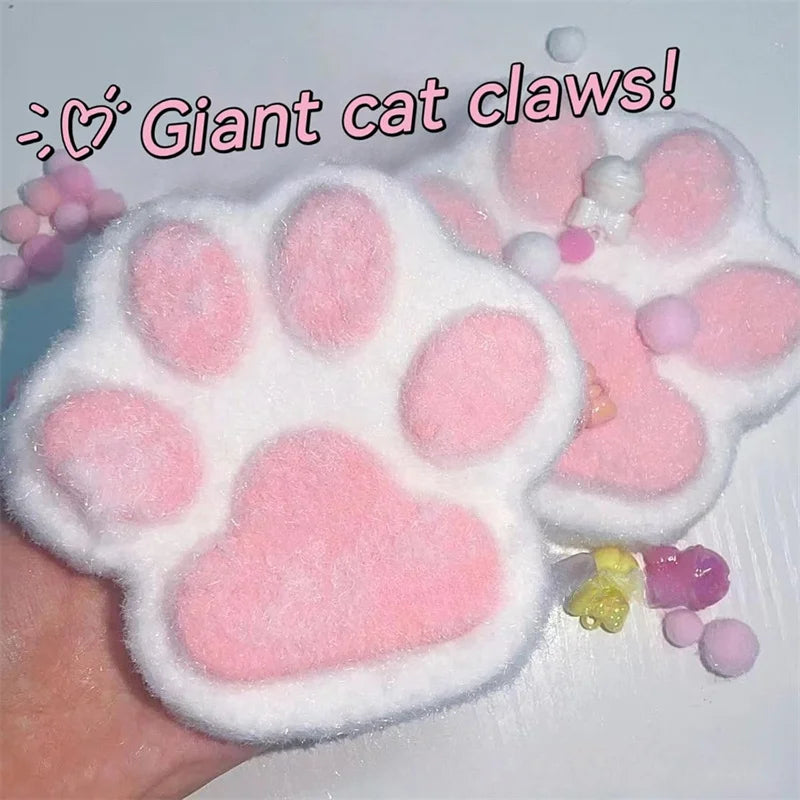 Giant Cat Paw Squishies Ultra Soft Taba in 4 colors, Large 5 in by 5 in and 1 inch tall