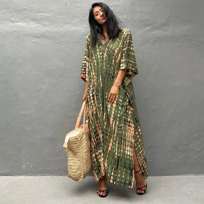 Beautiful Plus Size Women Casual Caftan Dress Swimwear or Casual or Lounging wear