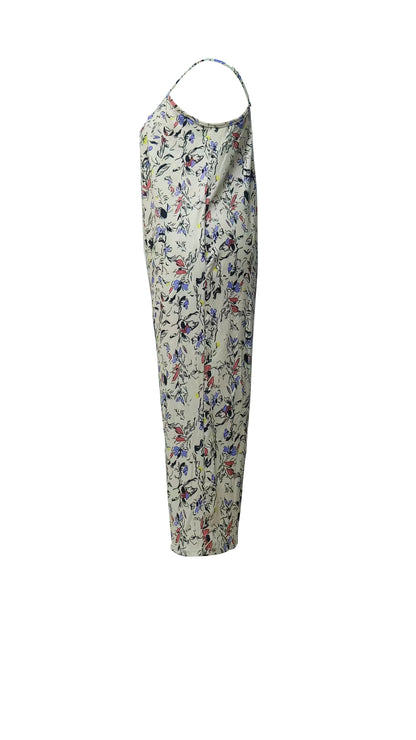Sizes to 5XL, Casual Sleeveless, Wide-Legged One Piece Jumpsuit with Pockets,
