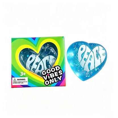 Heart-Shaped Squishy Toy, Soft and Comfortable to the Touch, Quick to Bounce Back, Cute and Compact, Portable Palm-Sized Toy. Size: 6.5Cm*6Cm