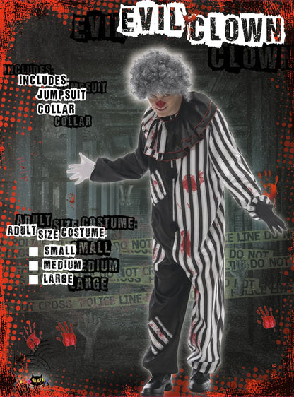 Bloody Killer Clown Costume